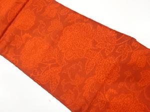 唐花模様織り出し　全通袋帯